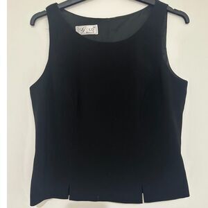 Evening top, Size 8 (US), black.
